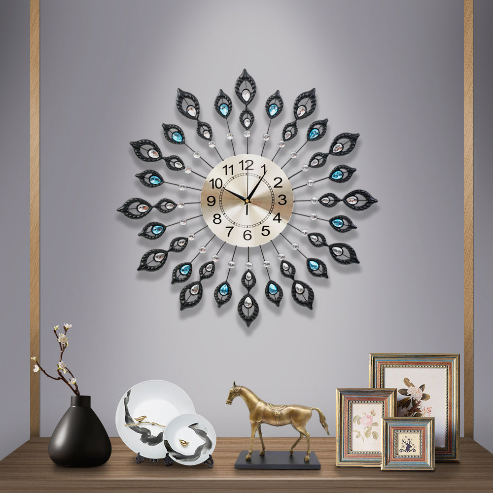 Large Modern 3D Crystal Wall Clock - House Things Home & Garden > DIY