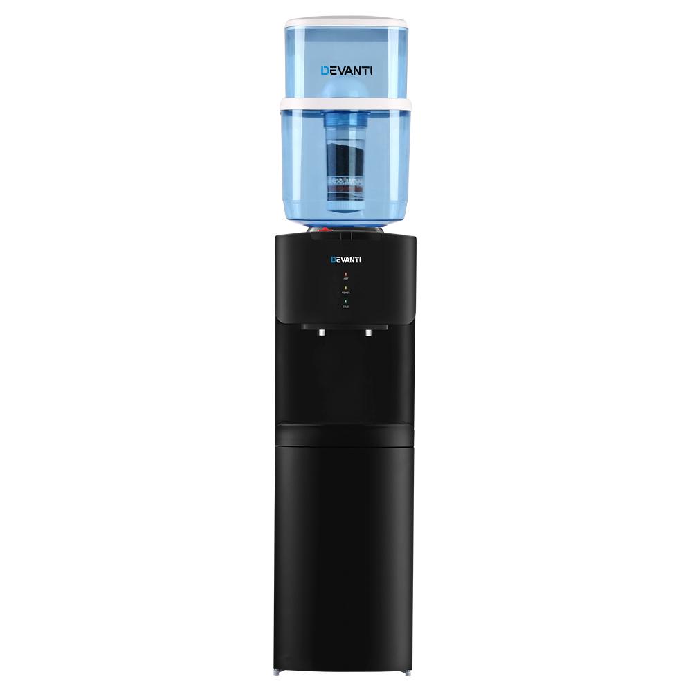 Devanti Water Cooler Chiller Dispenser Bottle Stand Filter Purifier Office Black - House Things Appliances