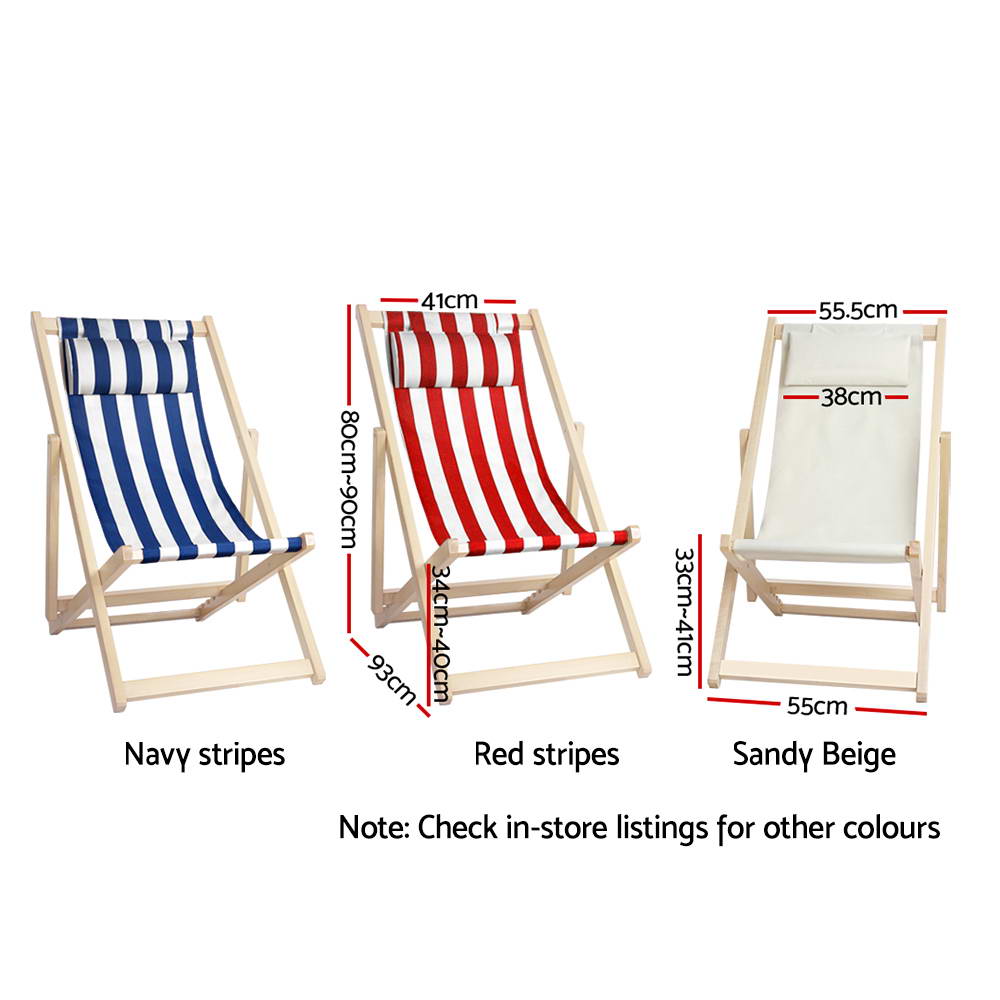 Folding Wooden Sun Lounge Chairs Deck Chair - House Things Furniture > Outdoor