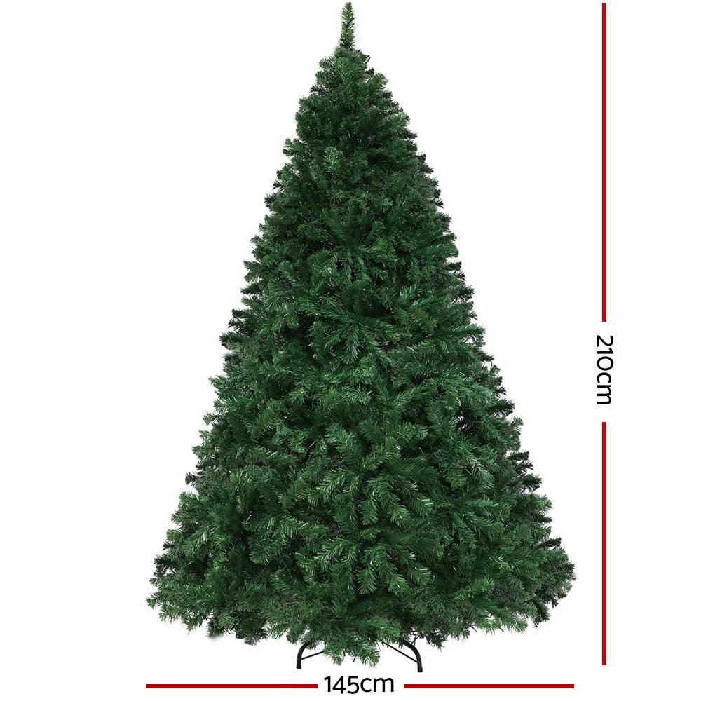 Christmas Tree LED 2.1M 7FT Xmas Decorations Green Home Decor - House Things Occasions > Christmas