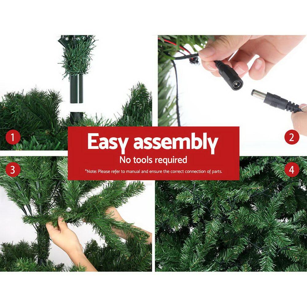 Christmas Tree LED 2.1M 7FT Xmas Decorations Green Home Decor - House Things Occasions > Christmas