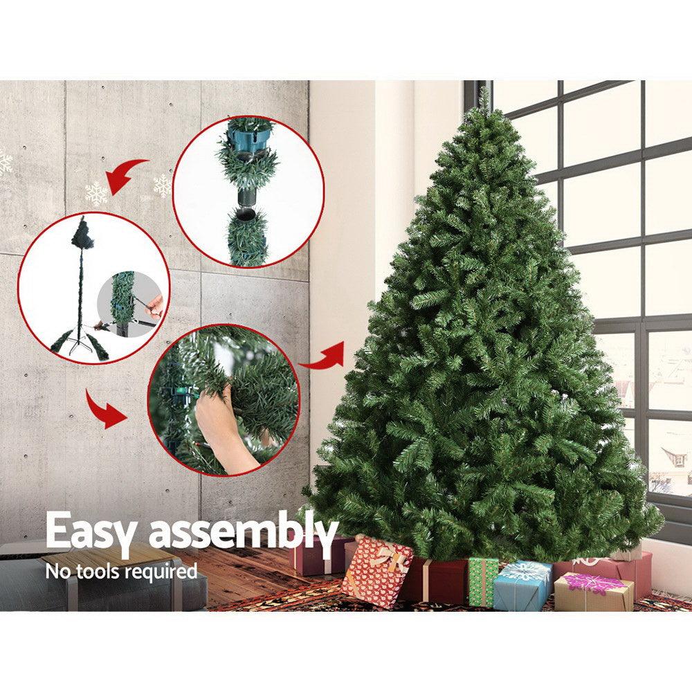 2.4M 8FT Christmas Tree 1500 Tips Green - House Things Occasions > Christmas