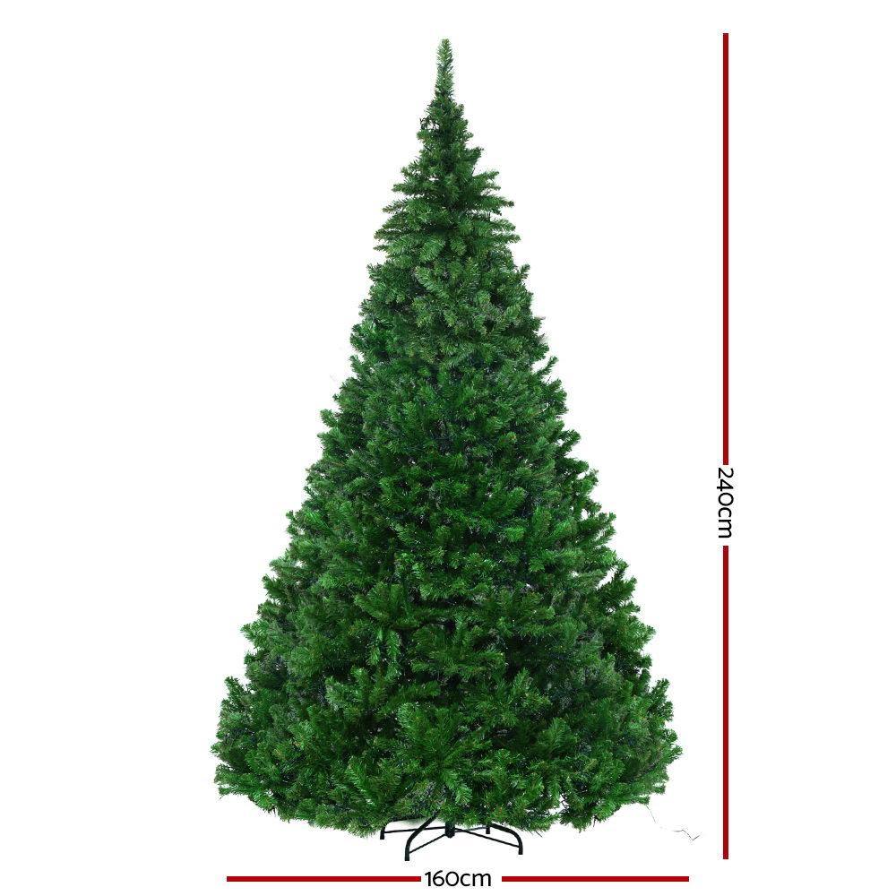 2.4M 8FT Christmas Tree Xmas 3190 LED Lights Warm White 1436 Tips - House Things Occasions > Christmas