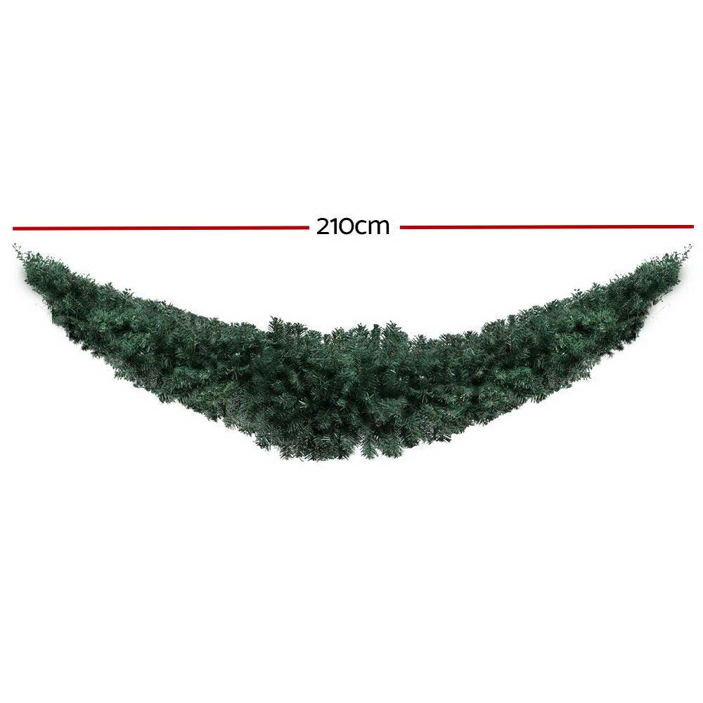 Christmas Garland 2.1M Xmas Wreath Decoration Home Decor - House Things Occasions > Christmas