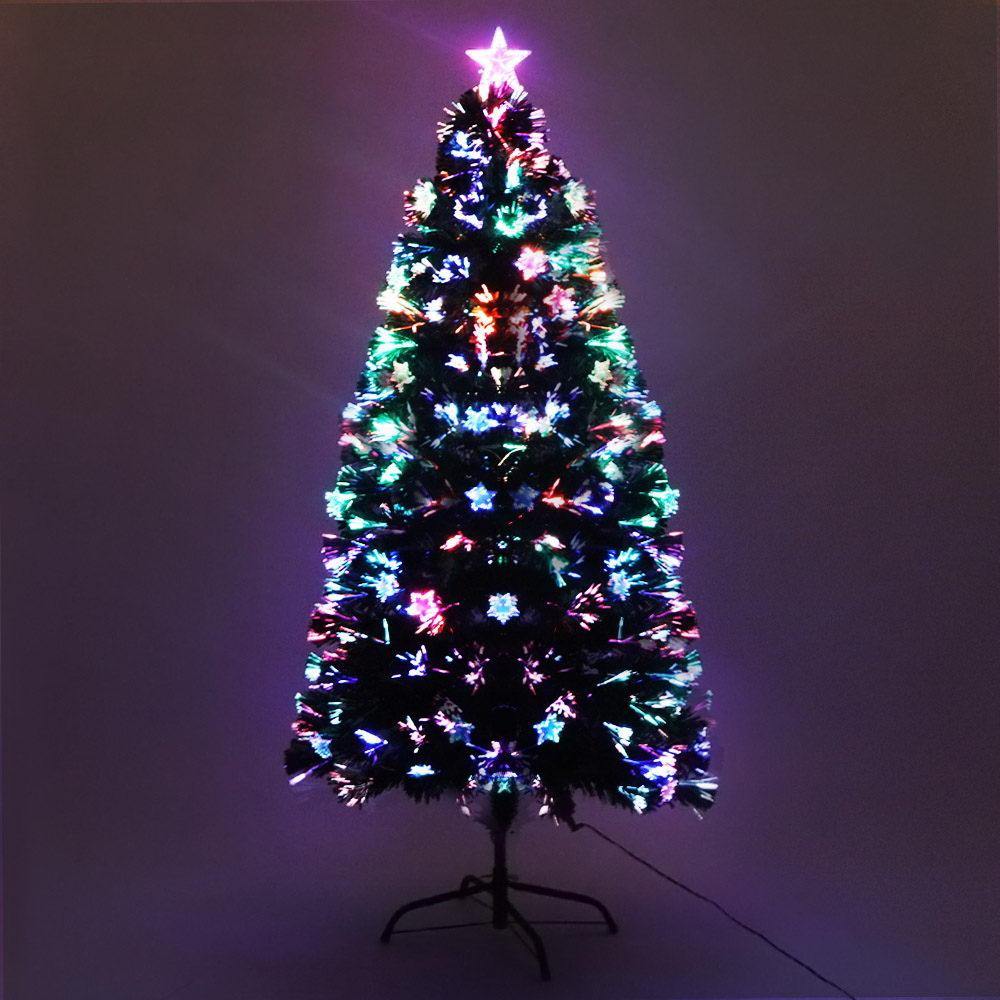 1.2M 4FT LED Christmas Tree Xmas Optic Fiber Multi Colour Lights - House Things Occasions > Christmas