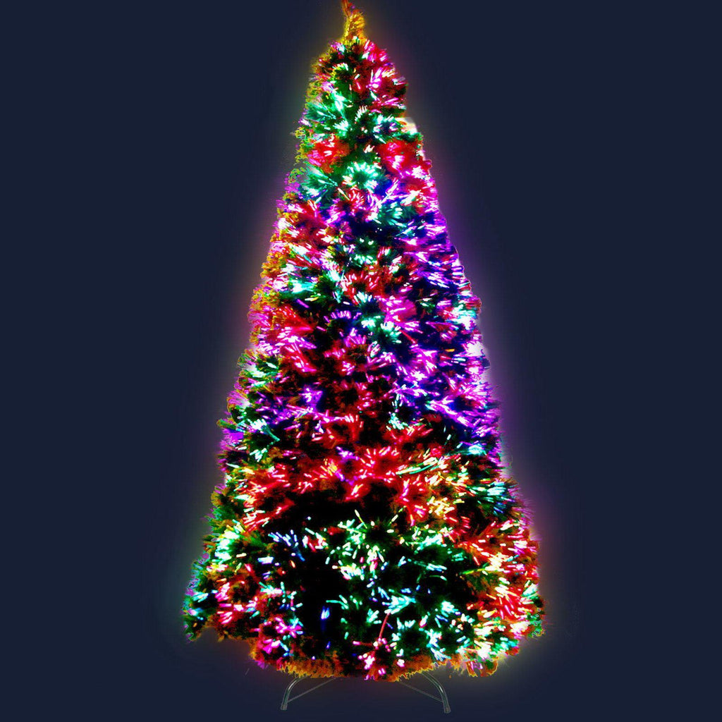 1.8M 6FT LED Christmas Tree Optic Fiber Xmas Multi Colour Lights - House Things Occasions > Christmas