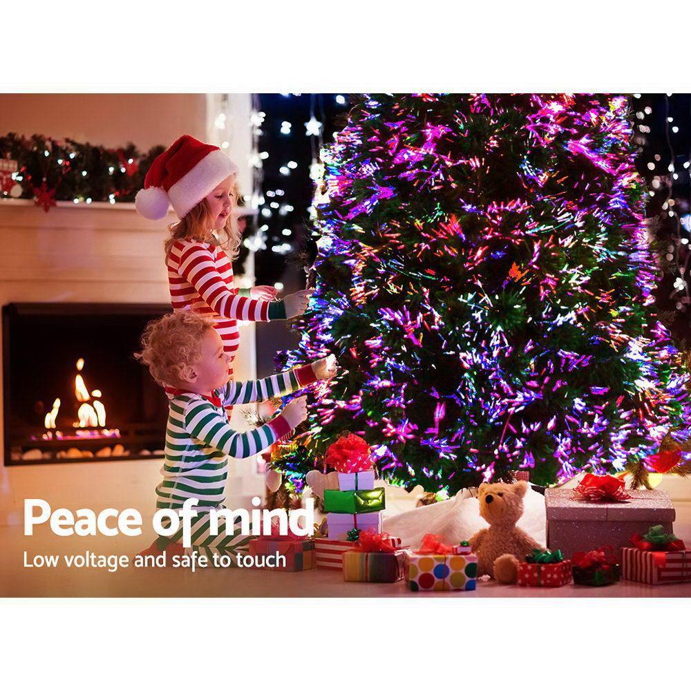 1.8M 6FT LED Christmas Tree Optic Fiber Xmas Multi Colour Lights - House Things Occasions > Christmas