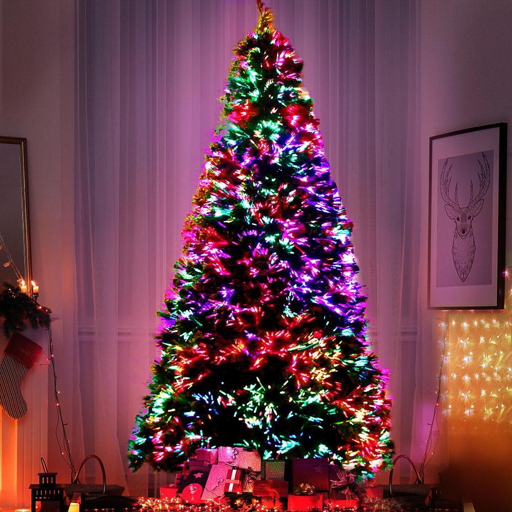 2.4M 8FT LED Christmas Tree Multi Colour Lights - House Things 