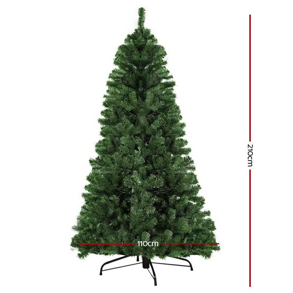 2.1M 7FT Christmas Tree Xmas 700 Tips Green - House Things 