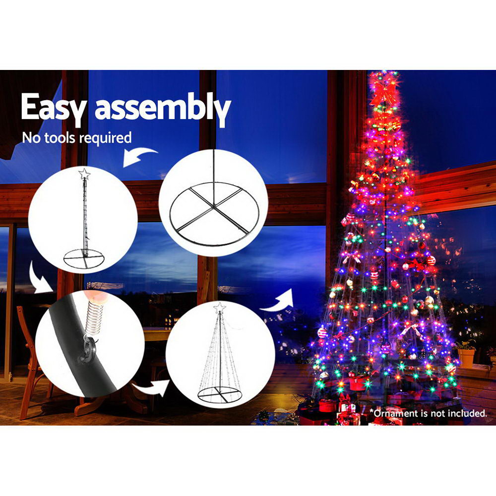 Jingle Jollys 3M LED Christmas Tree Lights 330 LED Xmas Multi Colour Optic Fiber - House Things Occasions > Christmas