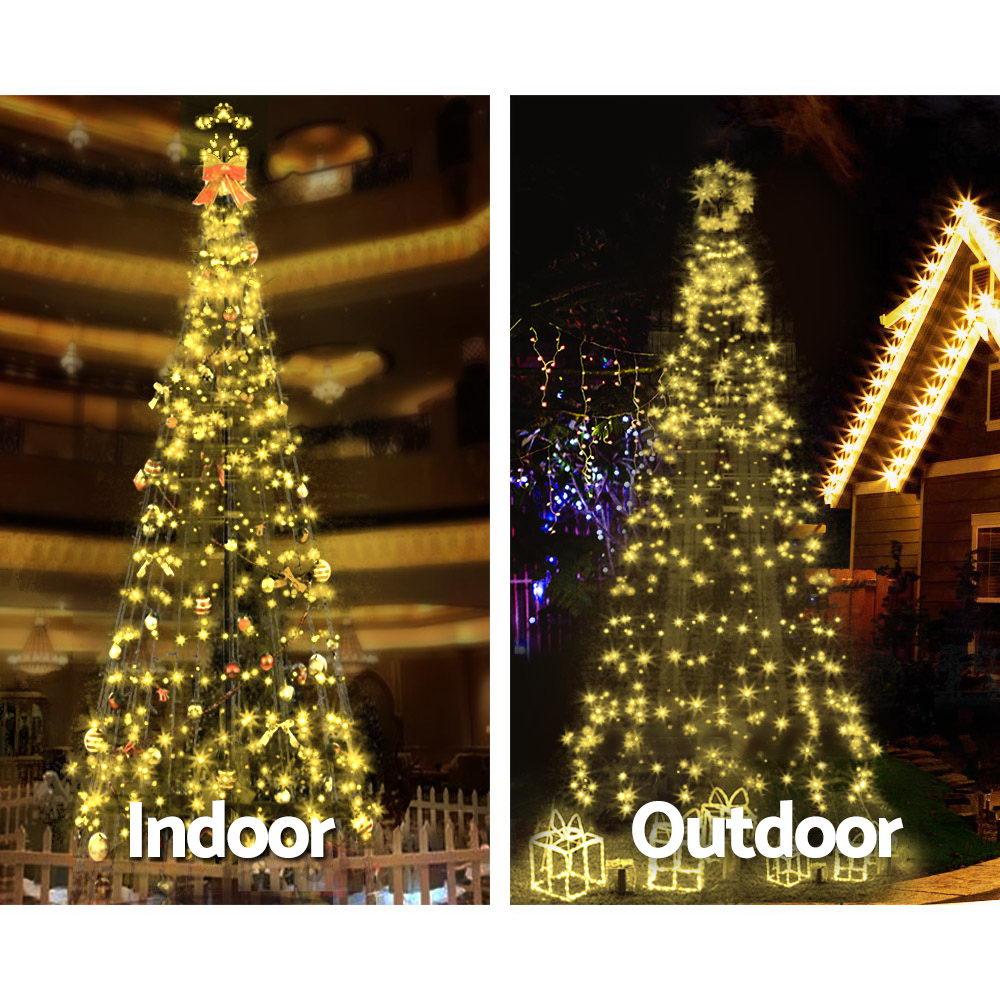 3M LED Christmas Tree Lights Xmas 330pc LED Warm White Optic Fiber - House Things Occasions > Christmas