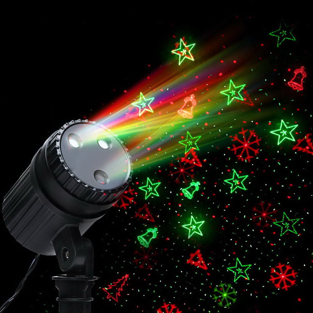 Moving LED Lights Laser Projector Landscape Lamp Christmas Decor - House Things Occasions > Lights