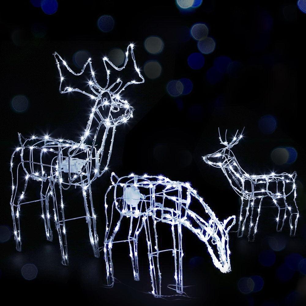 Christmas Motif Lights LED Rope Reindeer Waterproof Outdoor - House Things Occasions > Christmas
