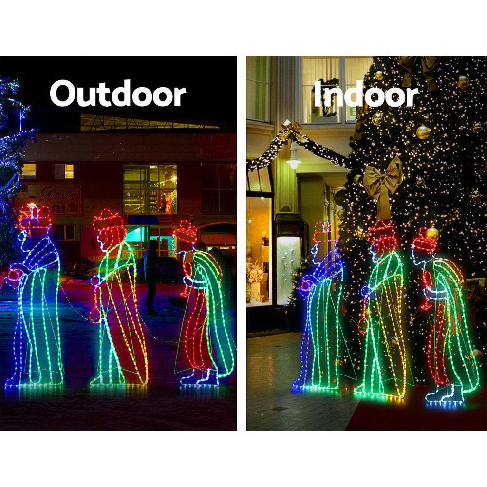 Christmas Motif Lights LED Saint Waterproof Colourful Outdoor Xmas - House Things 