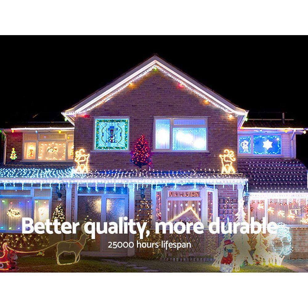 50M Christmas Rope Lights 1200 LED Cold White - House Things 