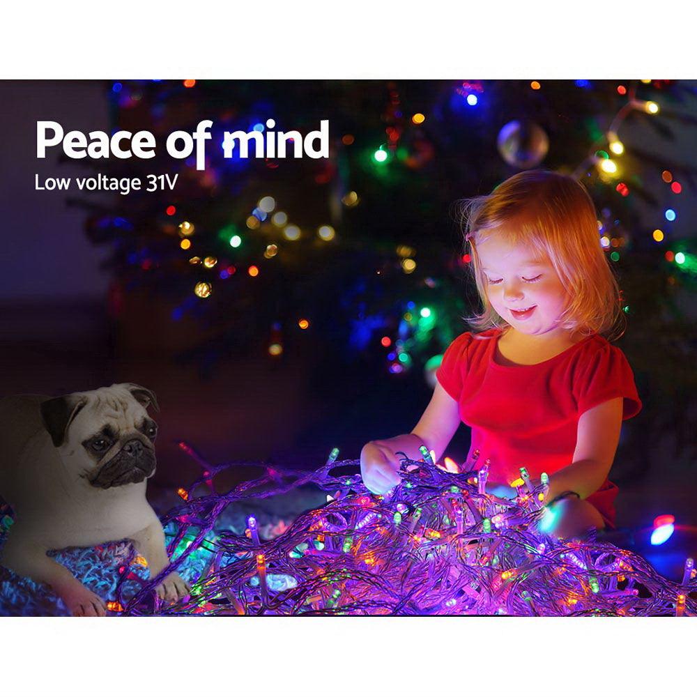50M Christmas String Lights 500LED Multi Colour - House Things Occasions > Lights