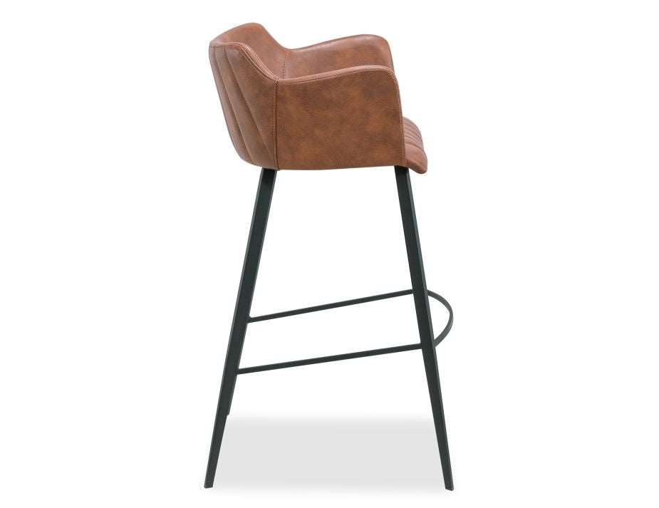 Brown commercial Leather bar stool 