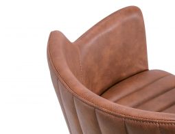 Tan PU leather bar stool material