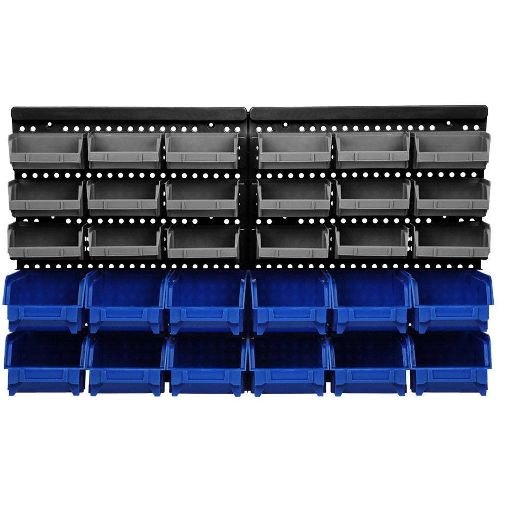 Giantz 30 Bin Wall Mounted Rack Storage Organiser - House Things Tools > Tools Storage
