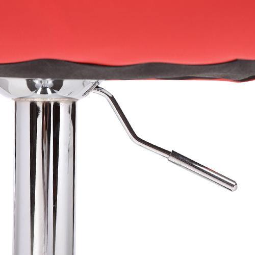 Jay Red Swivel Bar Stool Gas Lift - Set of 2 - House Things Furniture > Bar Stools & Chairs