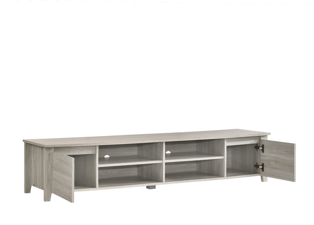 TV Stand Entertainment Unit 180cm In White Oak - House Things Furniture > Living Room