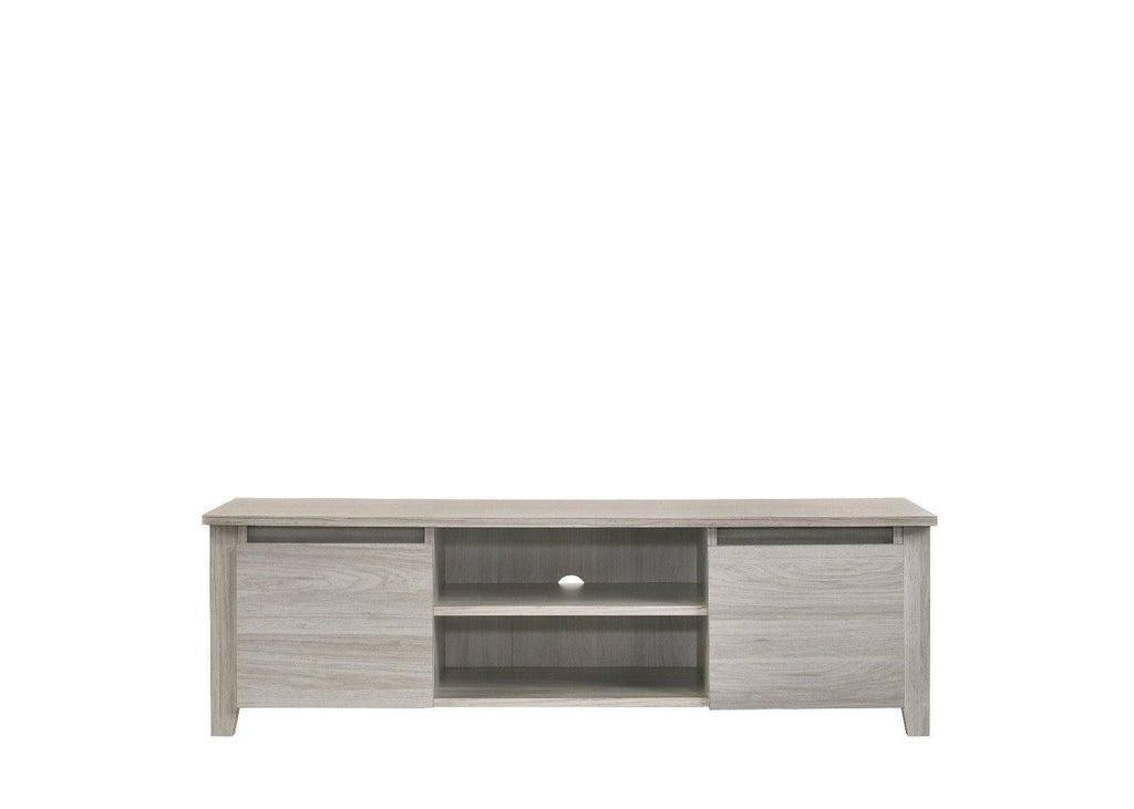 TV Stand Entertainment Unit 120cm In White Oak - Housethings 