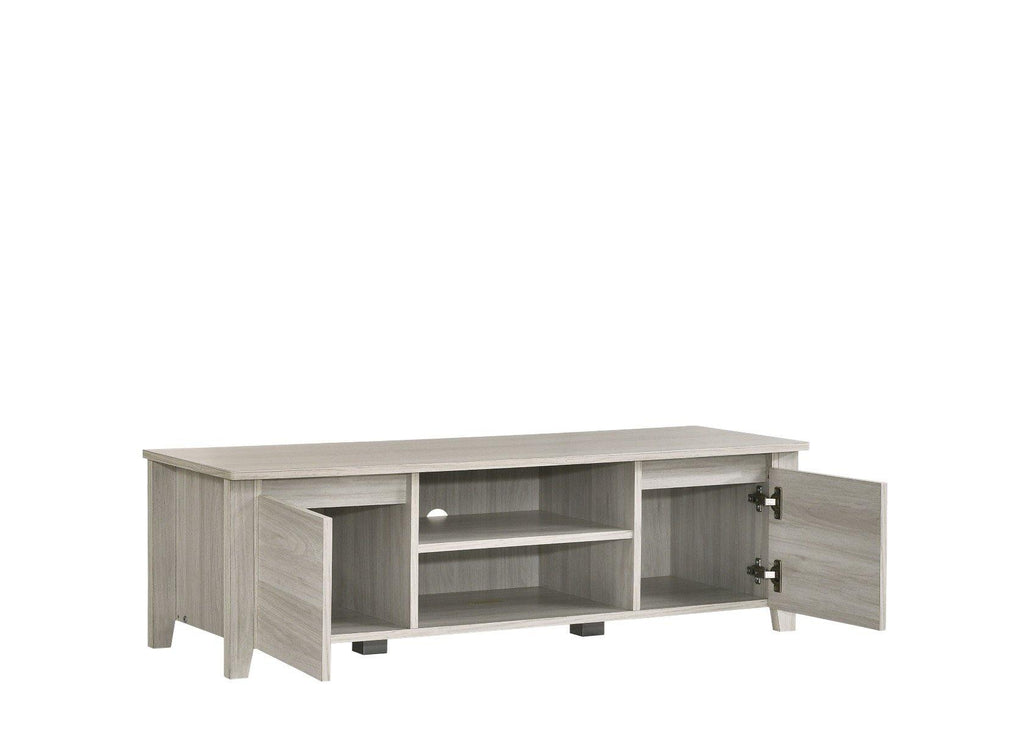 TV Stand Entertainment Unit 120cm In White Oak - Housethings 