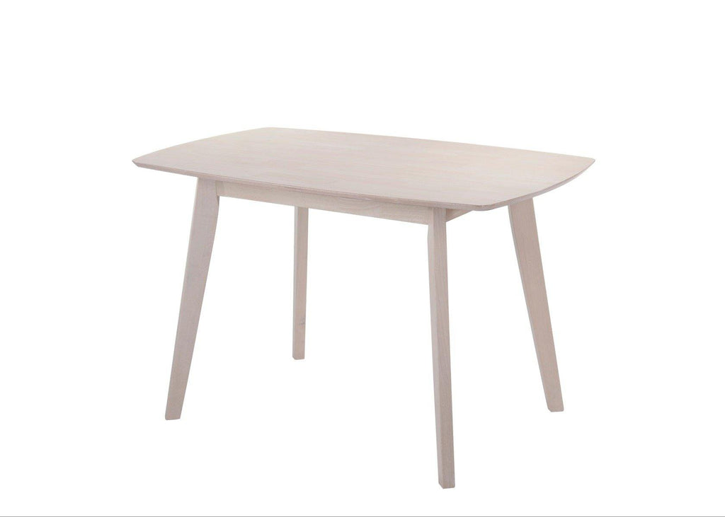 Riva 4 Seater Dining Table Solid hardwood White Wash - Housethings 