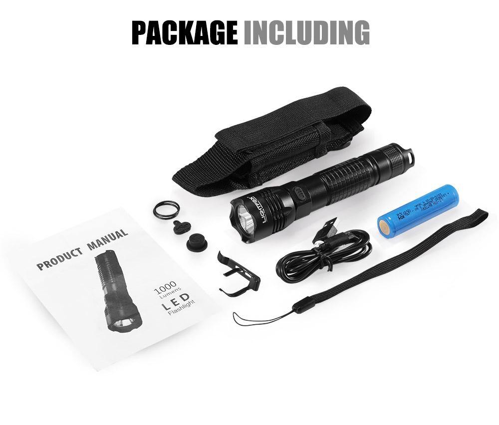 Rechargeable Super Bright LED 18650 Battery Flashlight Torch Headlamp - Housethings 