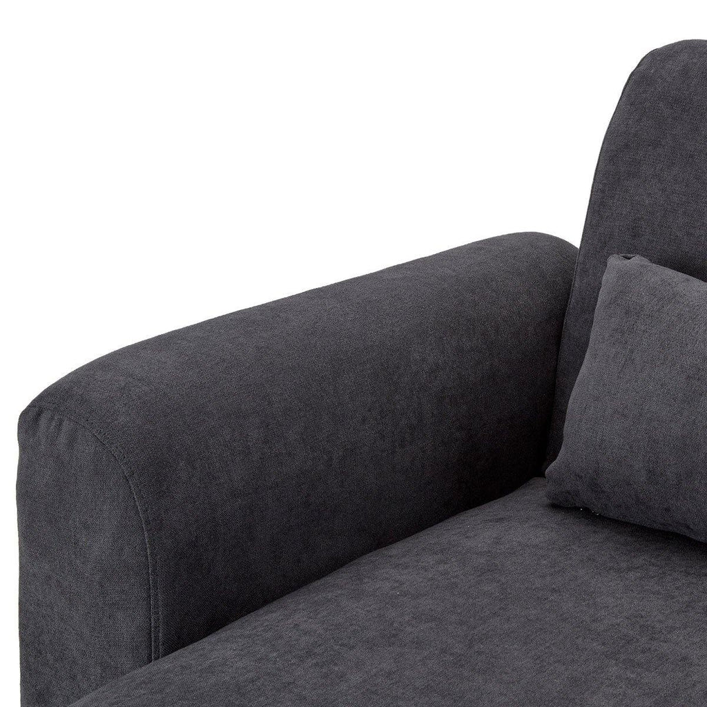 Ziggy Fold-down Couch  Cushions Dark Grey - Housethings 