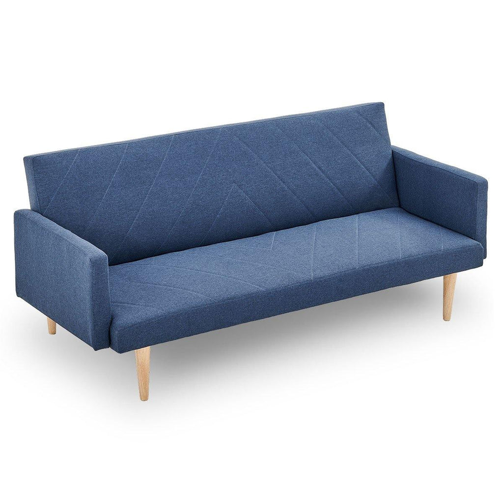 Forbes 3 Seater Modular Sofa Bed - Blue - Housethings 