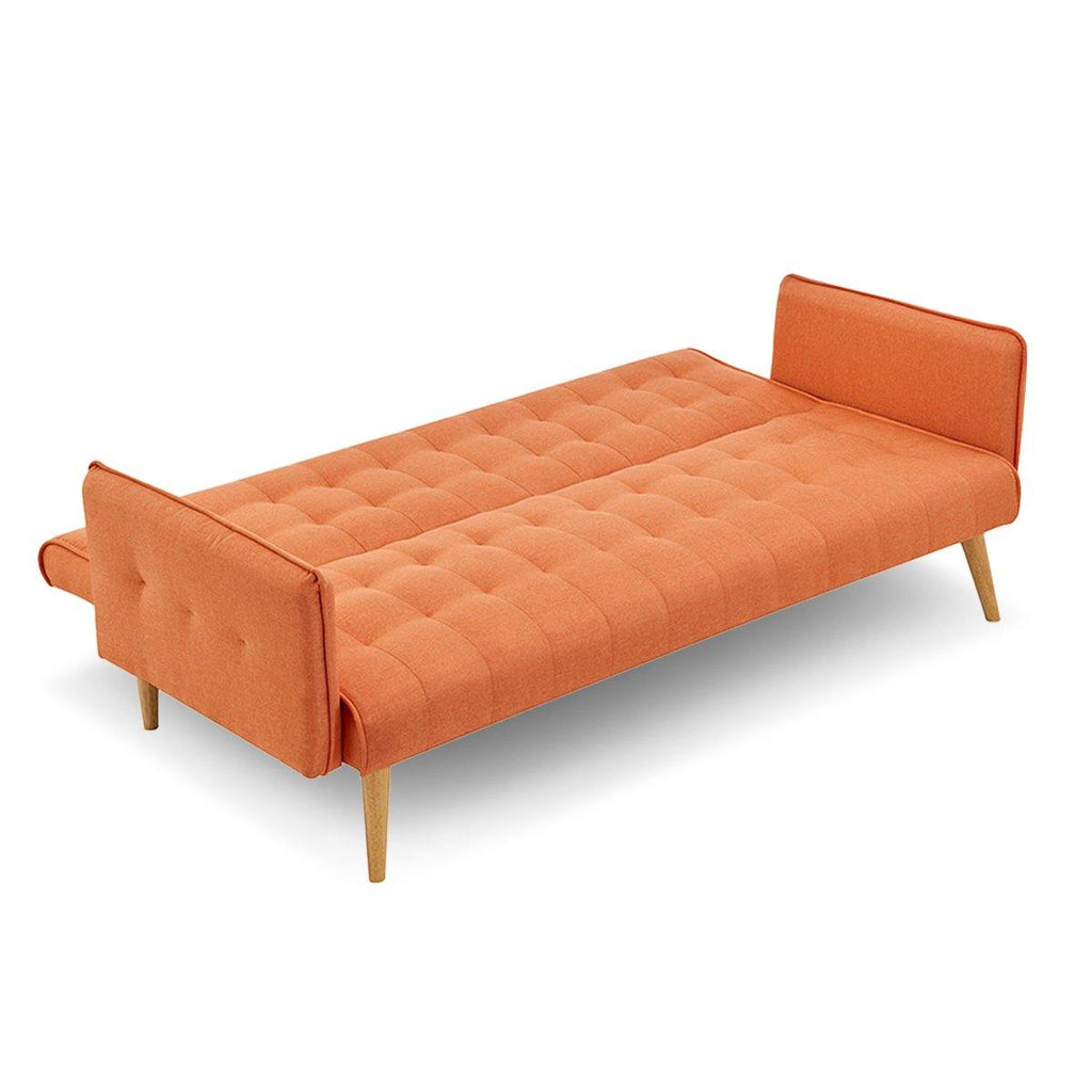 3 Seater Modular Sofa Bed Orange - Forrester - Housethings 