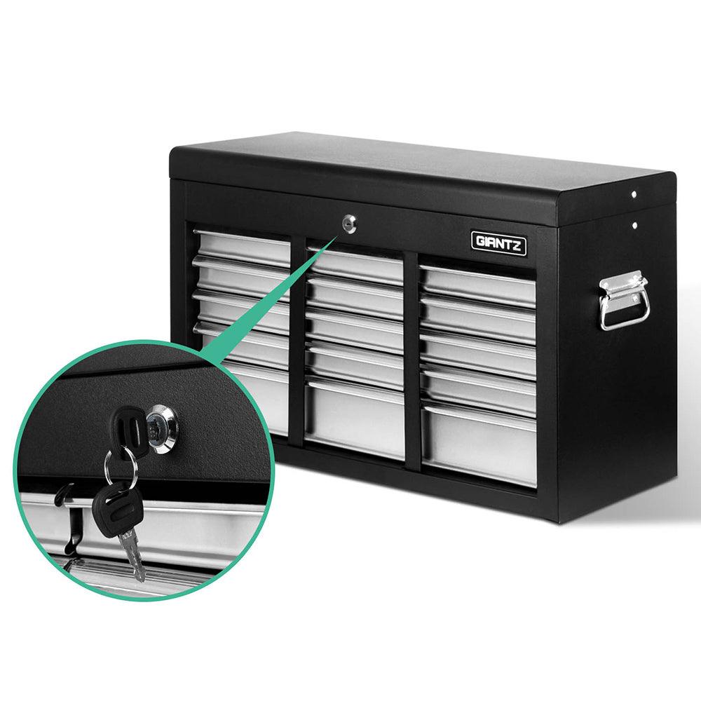 9 Drawer Mechanic Tool Box Storage - Black & Grey - House Things Tools > Tools Storage