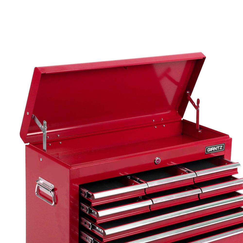 9 Drawer Mechanic Tool Box Storage - Red - House Things Tools > Tools Storage